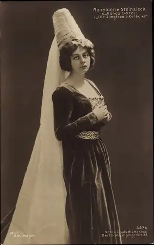 Ak Schauspielerin Annemarie Steinsieck, Die Jungfrau von Orleans