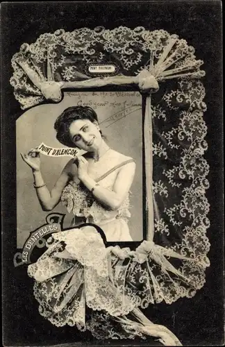 Ak Alencon Orne, Les Dentelles, Spitze, Frauenportrait, Auvergne