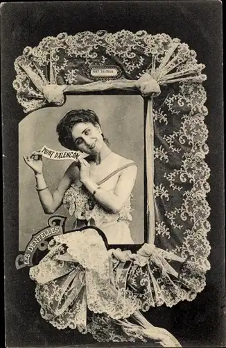 Ak Alencon Orne, Les Dentelles, Spitze, Frauenportrait, Auvergne