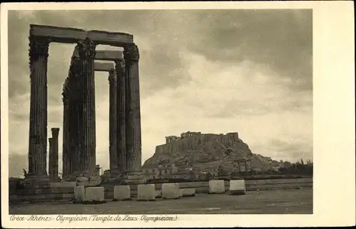 Ak Athen Griechenland, Olympieion, Temple de Zeus