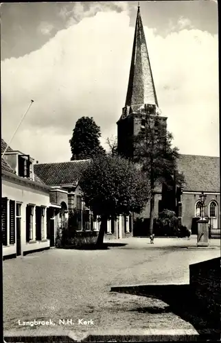 Ak Langbroek Utrecht Niederlande, N.H. Kerk