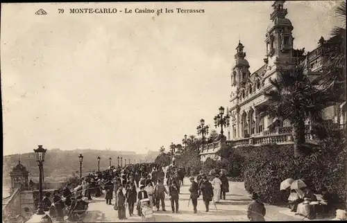 Ak Monte Carlo Monaco, Le Casino et les Terrasses