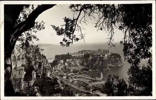 Ak Monte Carlo Monaco, Le Rocher de Monaco, Côte d'Azur