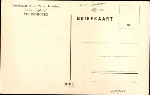 Ak Voorschoten Südholland, Pensionaat, Huize Bijdorp