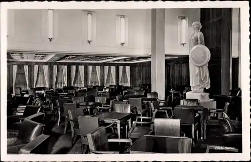 Ak Paquebot Ile de France, CGT French Line, Fumoir