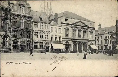 Ak Mons Wallonien Hennegau, Le Théâtre