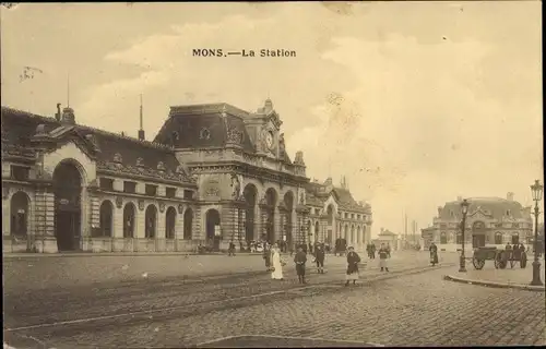 Ak Mons Wallonien Hennegau, La Station