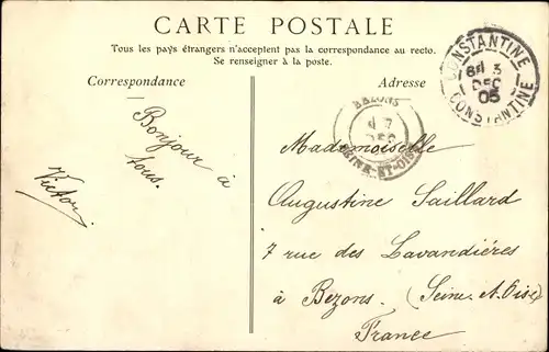 Ak Constantine Algerien, Le Pont El Kantara et le Ravin du Rhummel