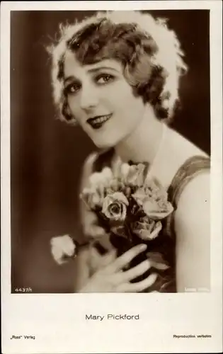 Ak Schauspielerin Mary Pickford, Portrait