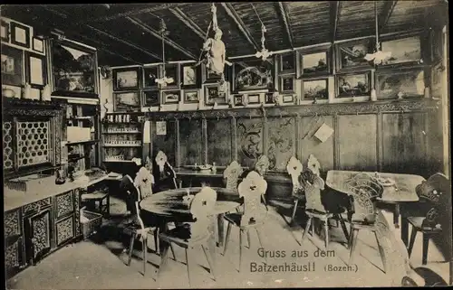 Ak Bozen Bolzano Südtirol, Blick ins Batzenhäusl