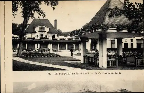 Ak Le Touquet Paris Plage Pas de Calais, Le Casino de la Foret, Fehldruck