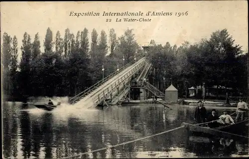 Ak Amiens Somme, Exposition Internationale 1906, La Water Chute