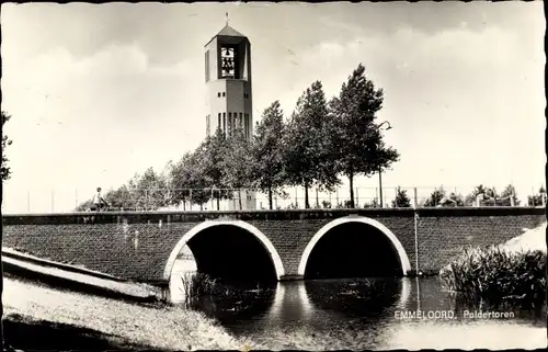 Ak Emmeloord Flevoland Niederlande, Poldertoren