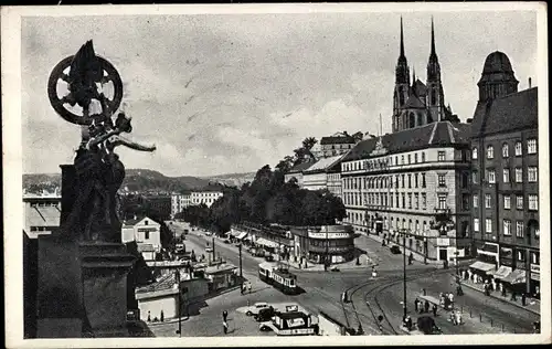Ak Brno Brünn Südmähren, Bahnhof