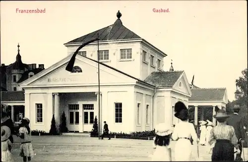 Ak Františkovy Lázně Franzensbad Region Karlsbad, Gasbad
