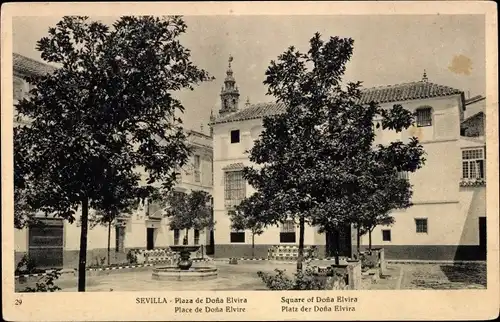 Ak Sevilla Andalusien, Plaza de Doña Elvira