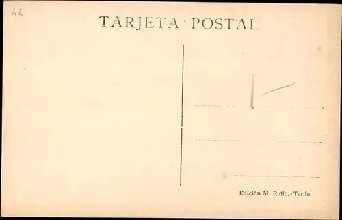 Ak Tarifa Andalusien, Castillo y torreon de Guzman El Bueno