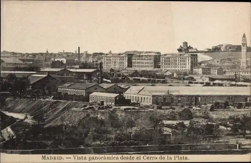 Ak Madrid Spanien, Vista panoramica desde el Cerro de la Plata