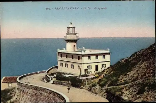 Ak Donostia San Sebastian Baskenland, El Faro de Igueldo