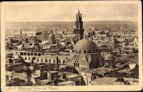 Ak Cairo Kairo Ägypten, General View