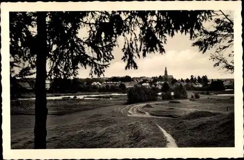 Ak Žďár nad Sázavou Saar Region Hochland, Totalansicht