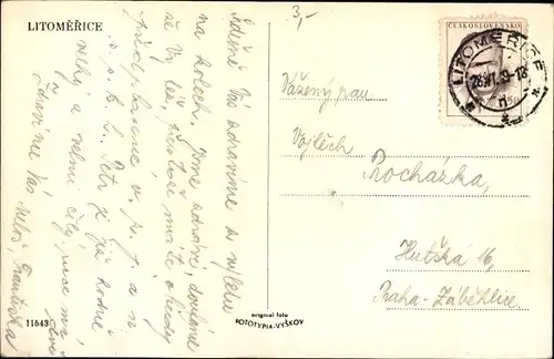 Ak Litoměřice Leitmeritz Region Aussig, Ortsansicht