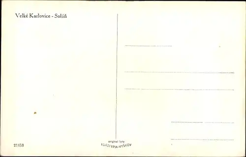 Ak Velké Karlovice Groß Karlowitz Karlowitz Region Zlin, Solan, Totalansicht