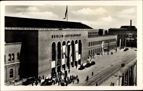 Ak Berlin Friedrichshain, Ostbahnhof, Außenansicht