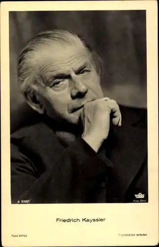 Ak Schauspieler Friedrich Kayssler, Portrait
