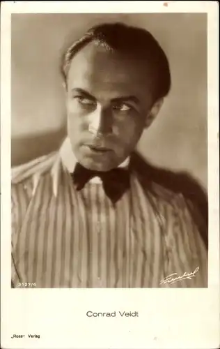 Ak Schauspieler Conrad Veidt, Portrait, Ross Verlag 3127/4