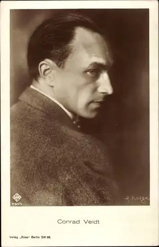 Ak Schauspieler Conrad Veidt, Seitenportrait