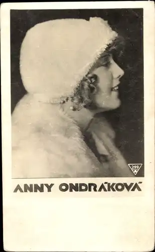 Ak Schauspielerin Anny Ondra, Portrait, Eine Nacht im Paradies