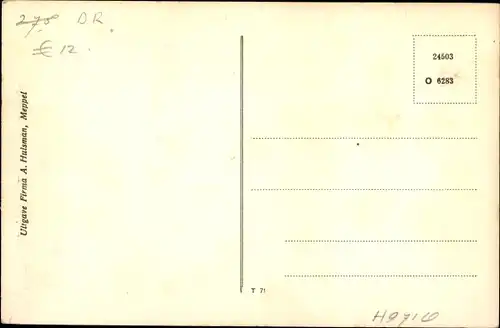 Ak Meppel Drenthe Niederlande, Een historisch plekje