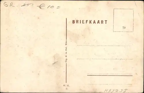 Ak Wehe den Hoorn Groningen, Gemeentehuis