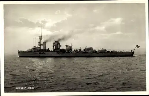 Ak Deutsches Kriegsschiff, Köln, Kreuzer