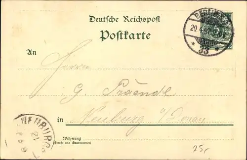 Ak Heinrich von Stephan, Generalpostdirektor des Deutschen Reichs, Trauerkarte 1897