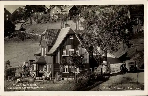 Ak Klingenthal im Vogtland Sachsen, Pension auf dem Aschberg