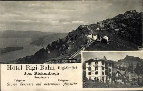 Ak Kanton Schwyz, Hotel Rigi Bahn, Rigi Staffel