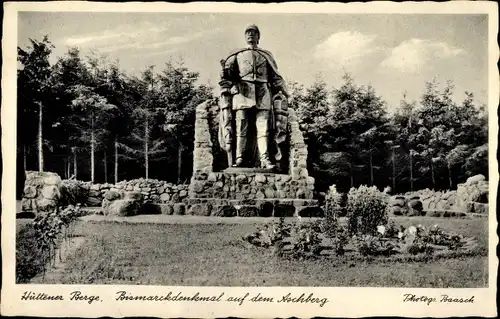 Ak Ascheffel im Kreis Eckernförde, Bismarckdenkmal auf dem Aschberg, Hüttener Berge