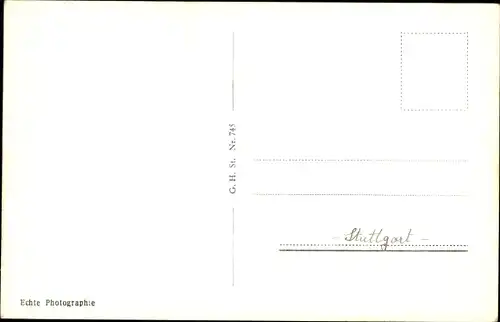 Ak Stuttgart in Württemberg, Gesamtansicht