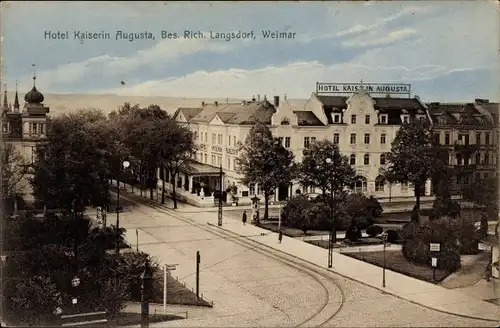 Ak Weimar in Thüringen, Hotel Kaiserin Augusta