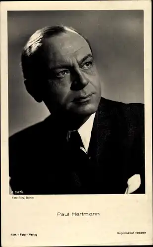 Ak Schauspieler Paul Hartmann, Portrait