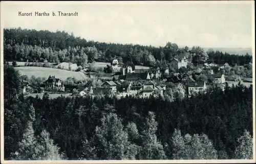 Ak Hartha Hintergersdorf Tharandt, Ortsansicht, Kurhaus