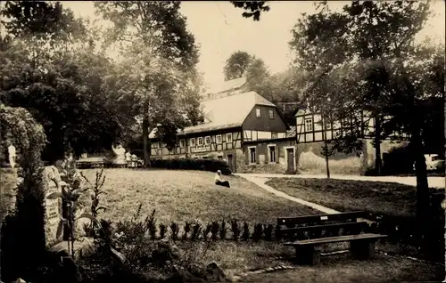 Foto Ak Hartha Hintergersdorf Tharandt im Erzgebirge, An der Talmühle