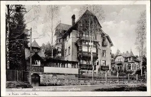 Ak Hartha Hintergersdorf Tharandt im Erzgebirge, Reichsbahn-Erholungsheim