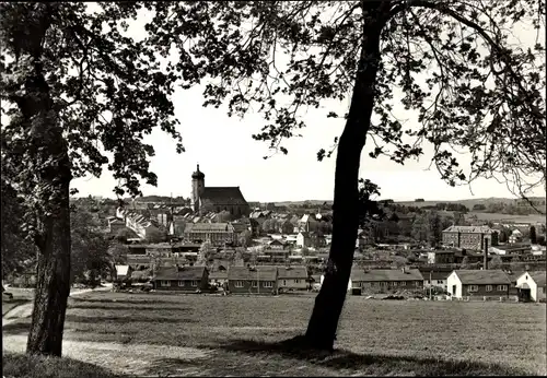 Ak Marienberg im Erzgebirge Sachsen, Panorama mit Kirche