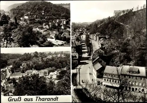 Ak Tharandt im Erzgebirge, Teilansicht, Straßenpartie