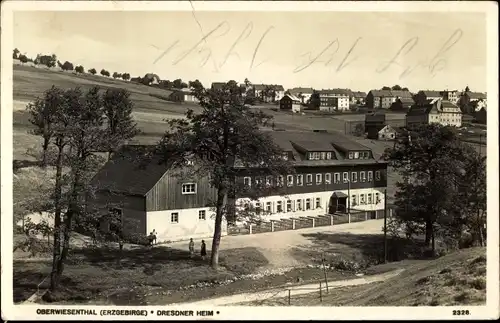 Ak Oberwiesenthal im Erzgebirge Sachsen, Dresdner Heim