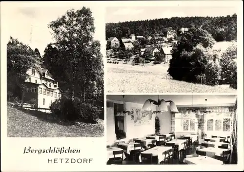 Ak Hetzdorf Halsbrücke in Sachsen, Bergschlösschen