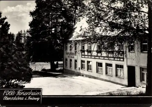 Ak Oberschöna in Sachsen, FDGB-Ferienheim, Außenansicht